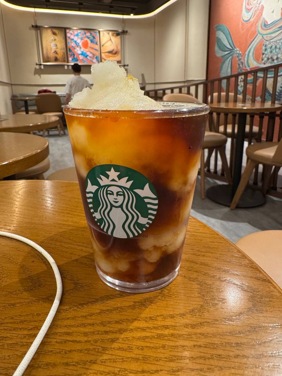 Cold drink at Starbucks